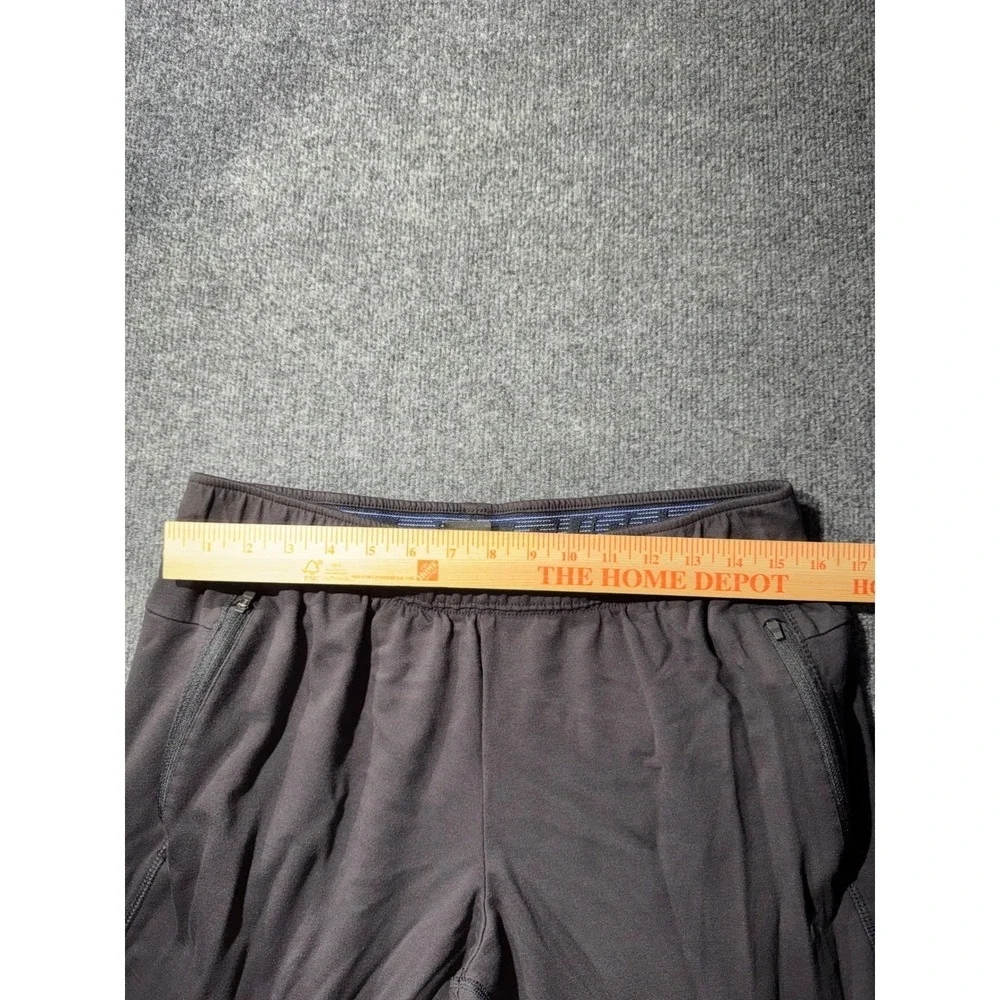Russell Mens Gray Athletic Jogger Pants Zipper Pockets Reflective Large 36-38